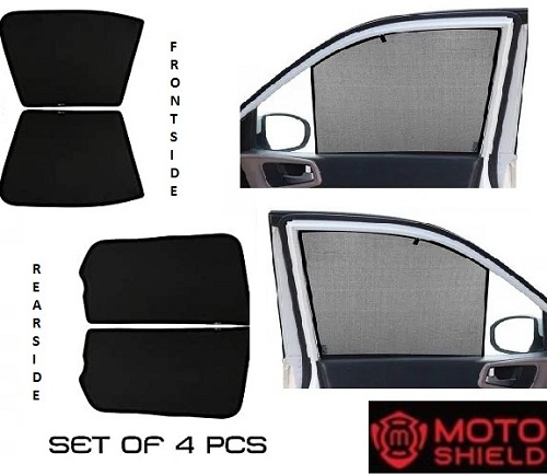 Premium  Fix type SunShade Curtain For Elantra Fluidic - Black